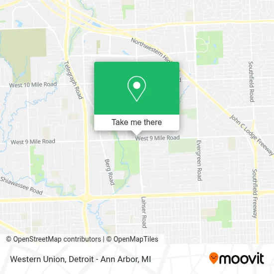 Western Union map