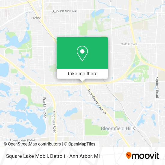 Square Lake Mobil map
