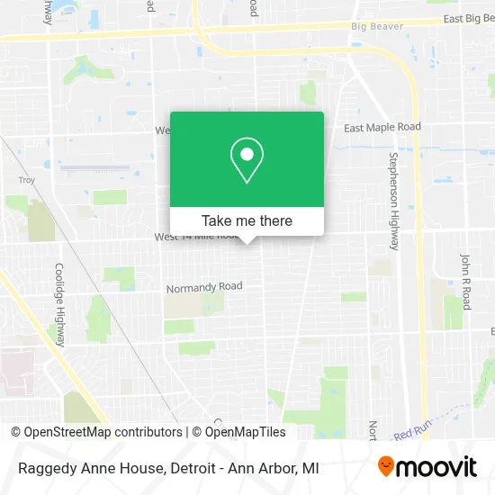 Raggedy Anne House map