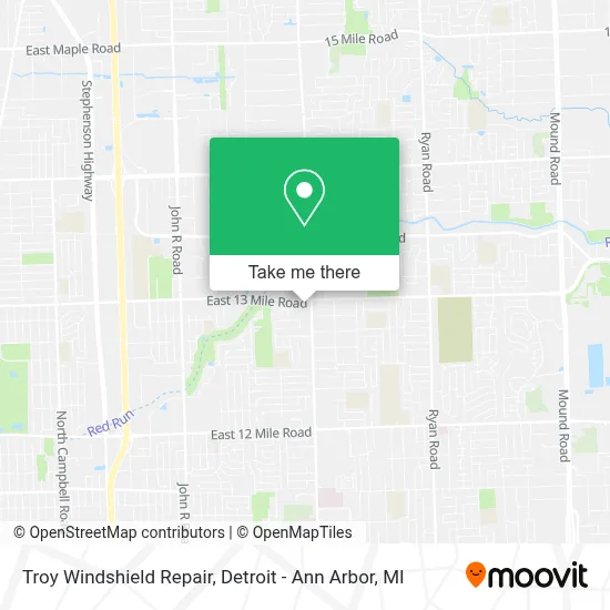 Troy Windshield Repair map