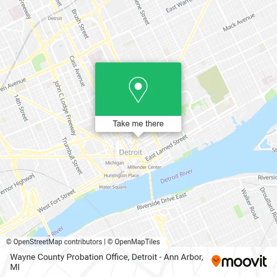 Wayne County Probation Office map
