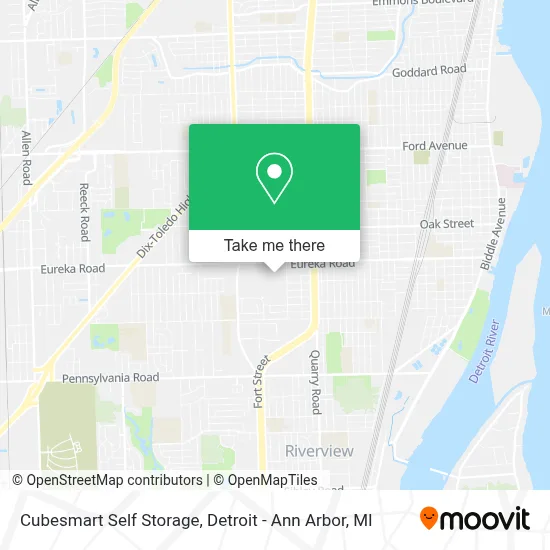 Cubesmart Self Storage map