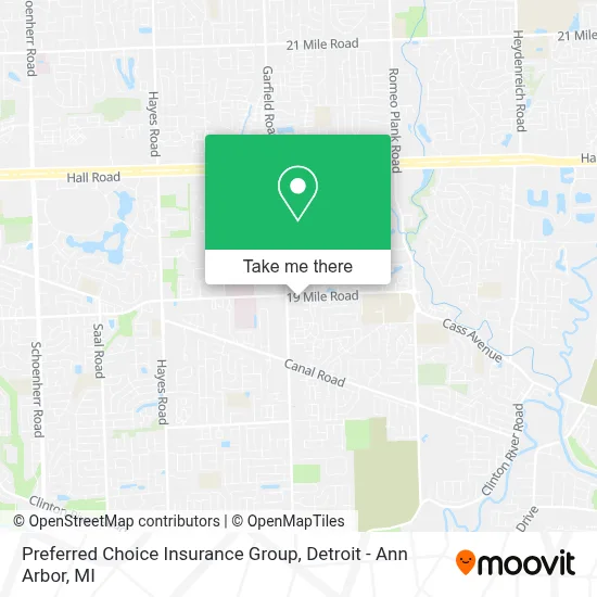 Preferred Choice Insurance Group map
