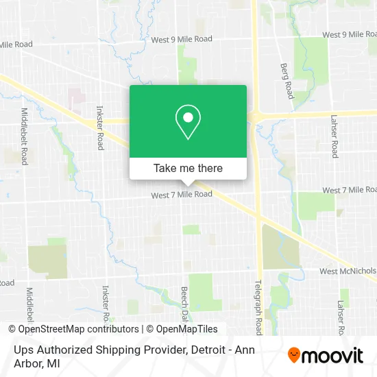 Ups Authorized Shipping Provider map