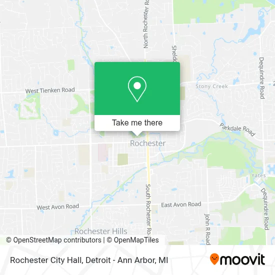 Rochester City Hall map