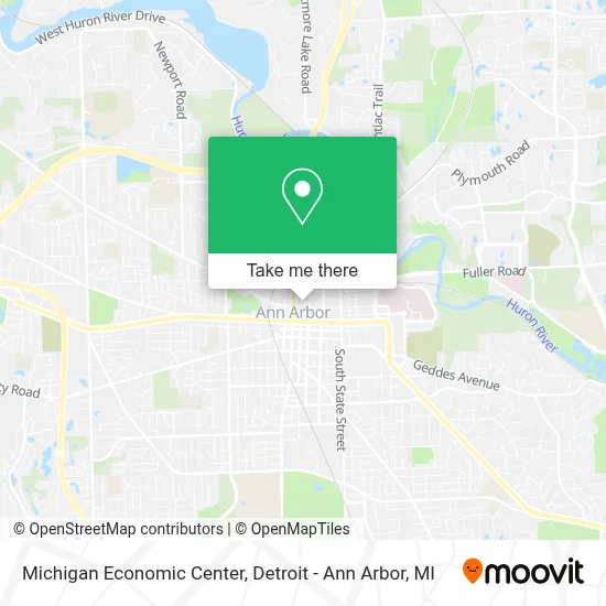 Michigan Economic Center map
