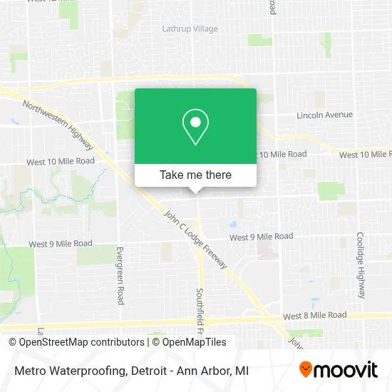 Metro Waterproofing map