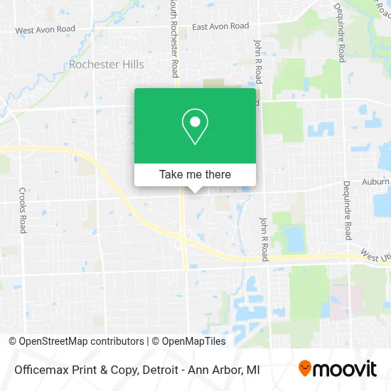 Officemax Print & Copy map