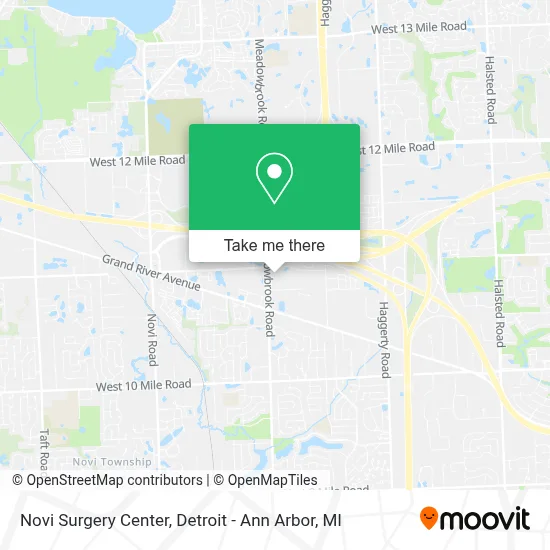 Novi Surgery Center map
