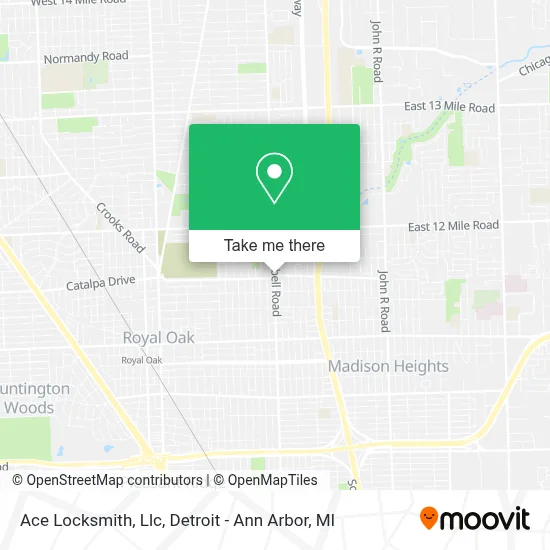 Ace Locksmith, Llc map