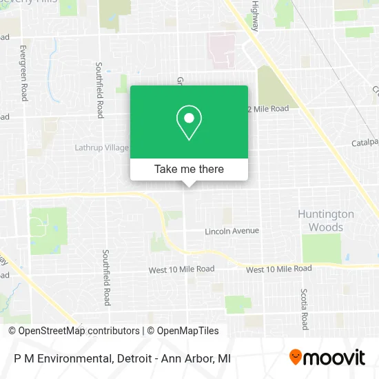 P M Environmental map