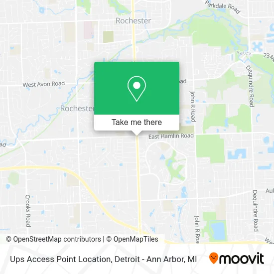 Ups Access Point Location map