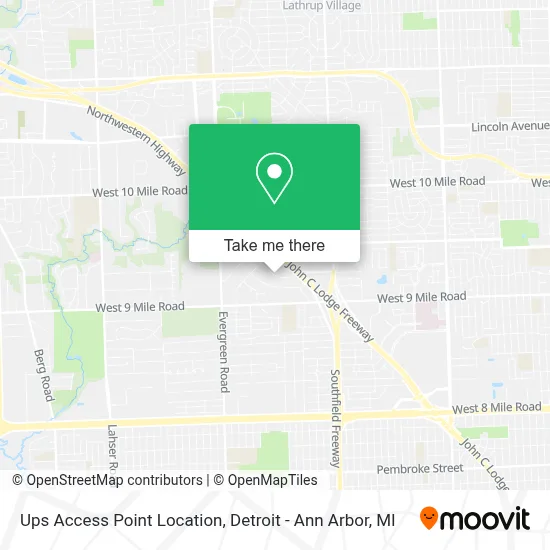 Ups Access Point Location map