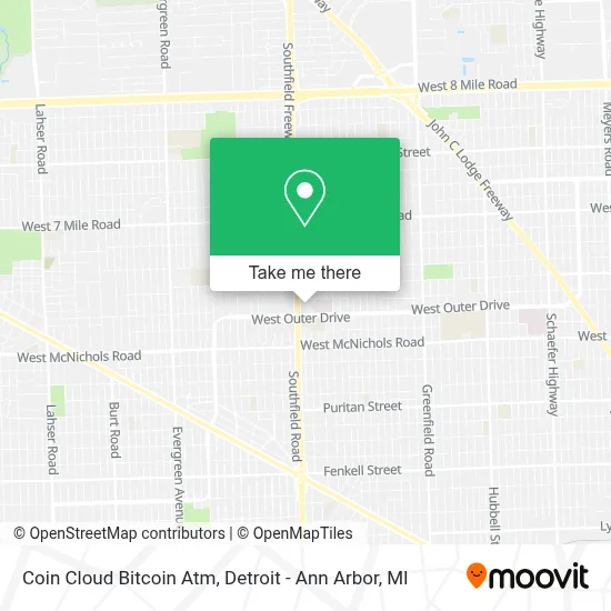 Coin Cloud Bitcoin Atm map