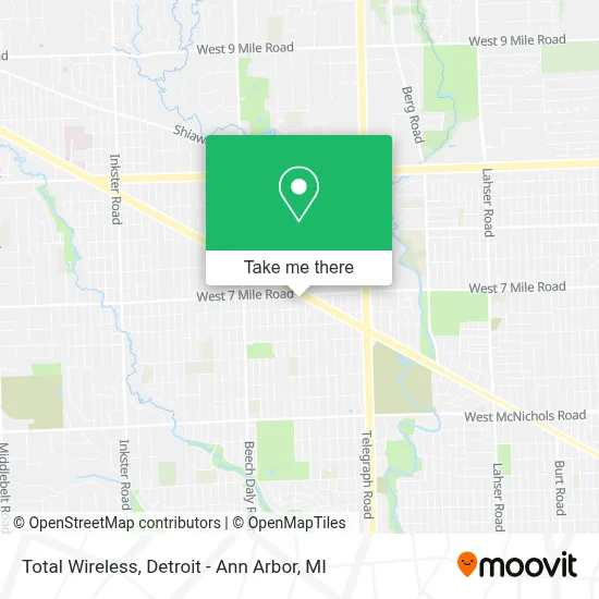 Total Wireless map