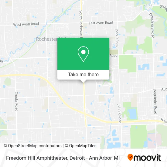 Freedom Hill Amphitheater map