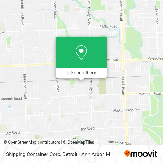 Shipping Container Corp map