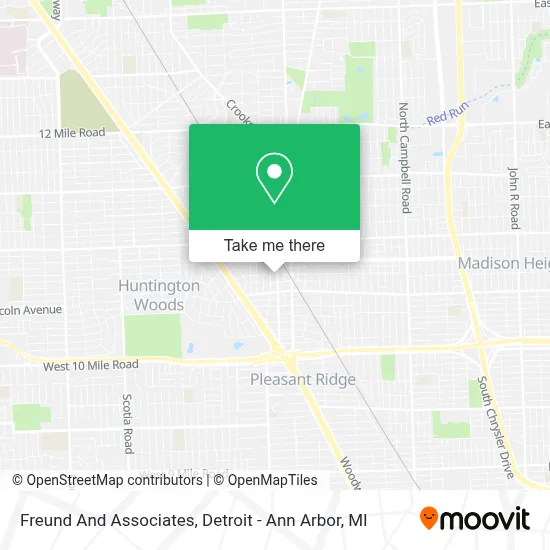 Freund And Associates map