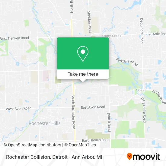 Rochester Collision map