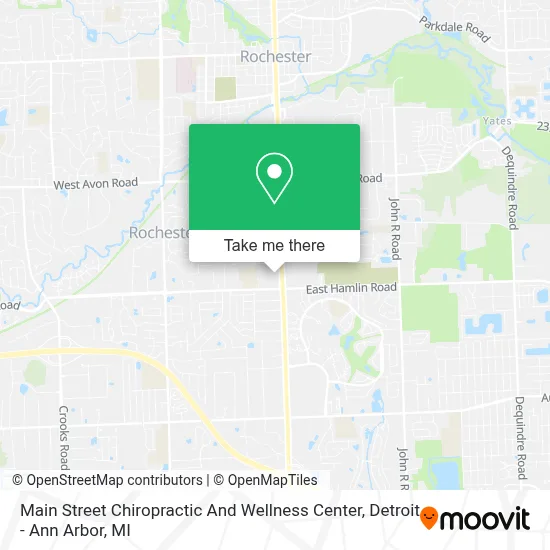 Main Street Chiropractic And Wellness Center map