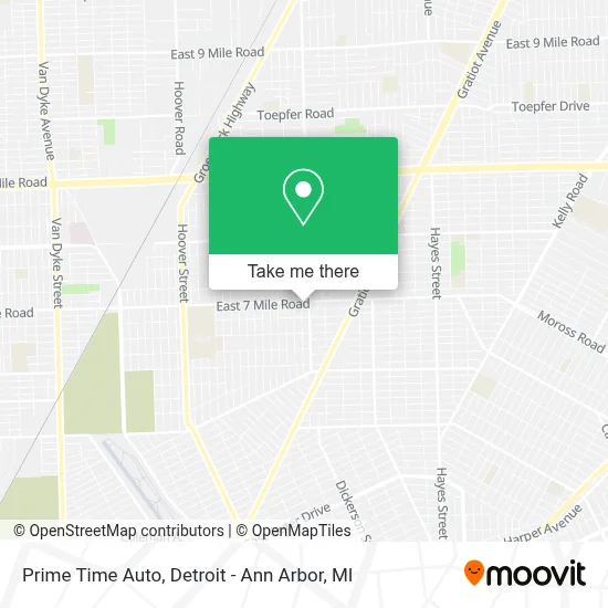 Prime Time Auto map