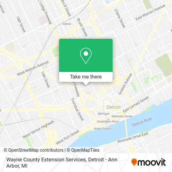 Wayne County Extension Services map