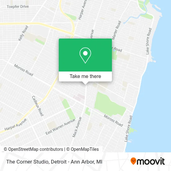 The Corner Studio map
