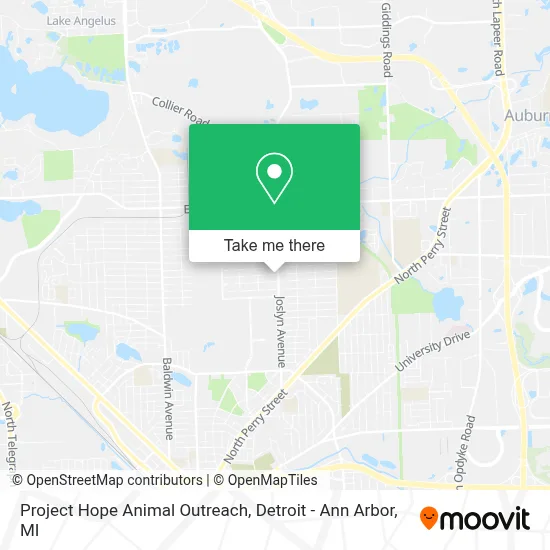 Project Hope Animal Outreach map