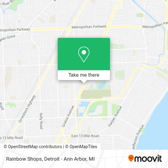 Rainbow Shops map