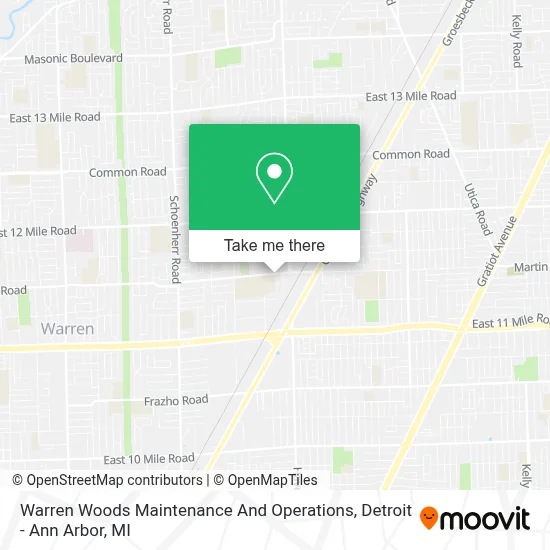 Warren Woods Maintenance And Operations map