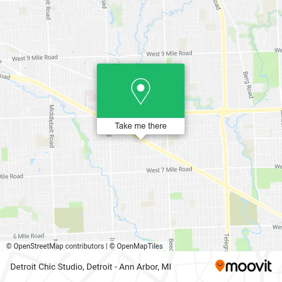 Detroit Chic Studio map