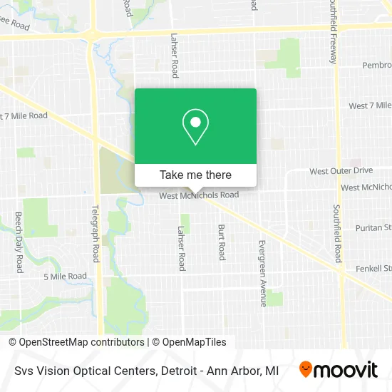 Svs Vision Optical Centers map