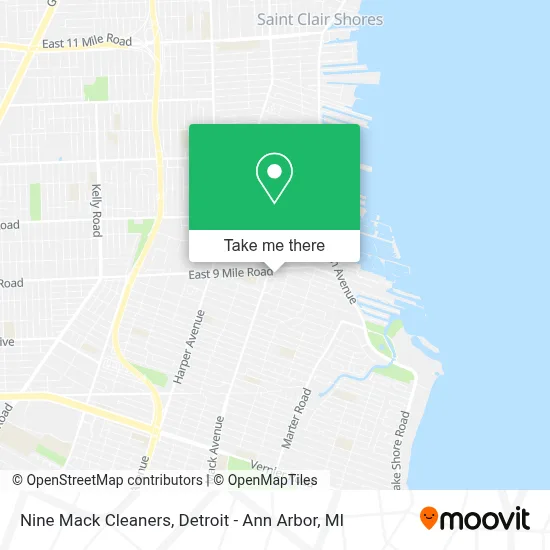 Nine Mack Cleaners map