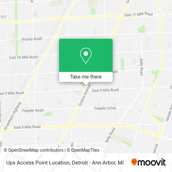 Ups Access Point Location map