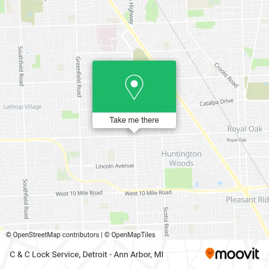 C & C Lock Service map