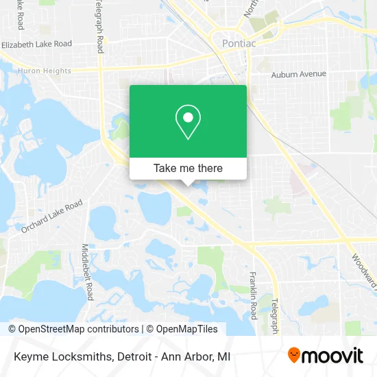 Keyme Locksmiths map