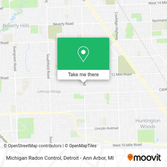 Michigan Radon Control map