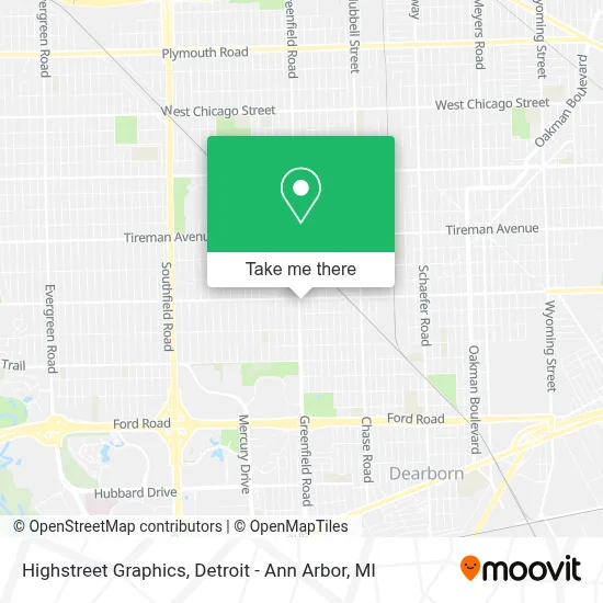 Highstreet Graphics map