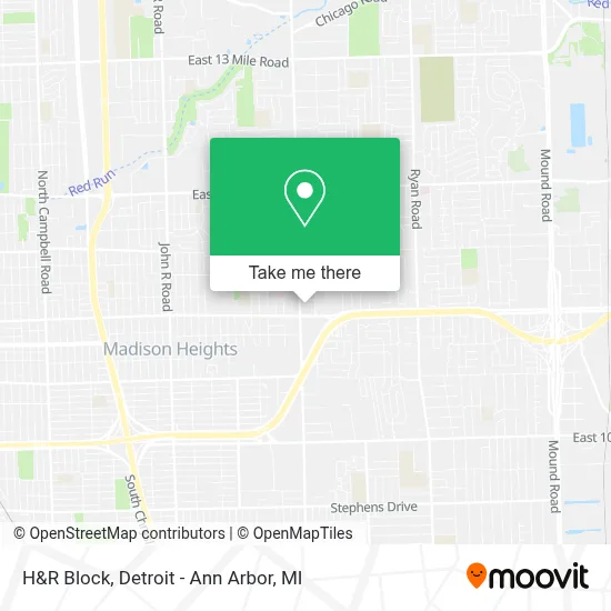 H&R Block map