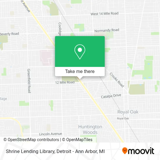 Shrine Lending Library map