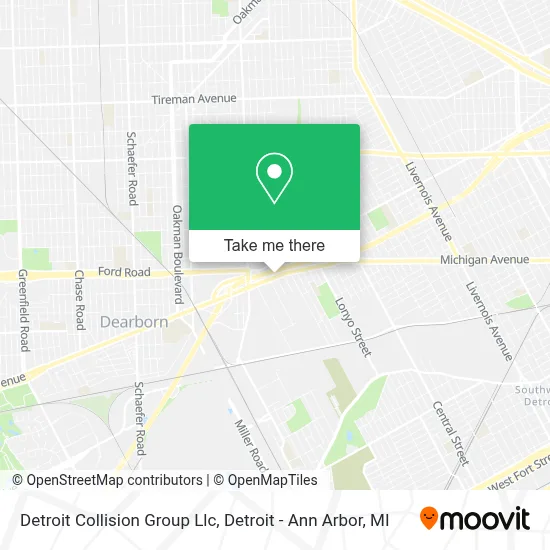 Detroit Collision Group Llc map