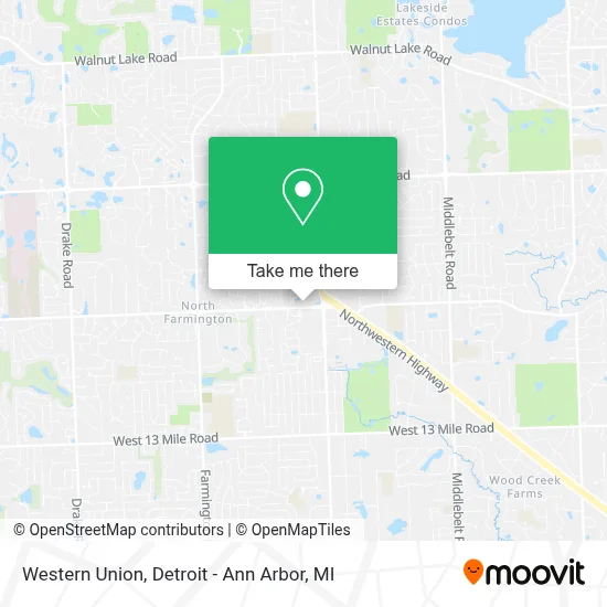 Western Union map