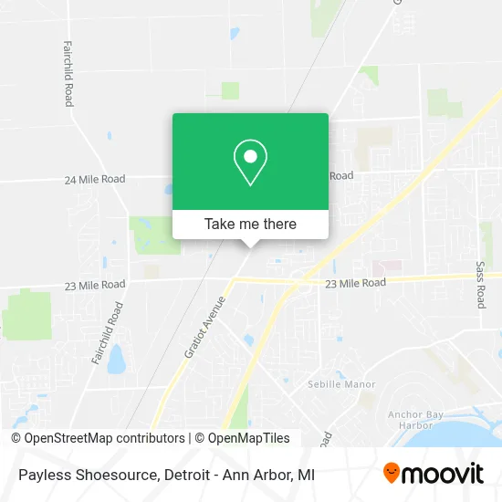 Payless Shoesource map