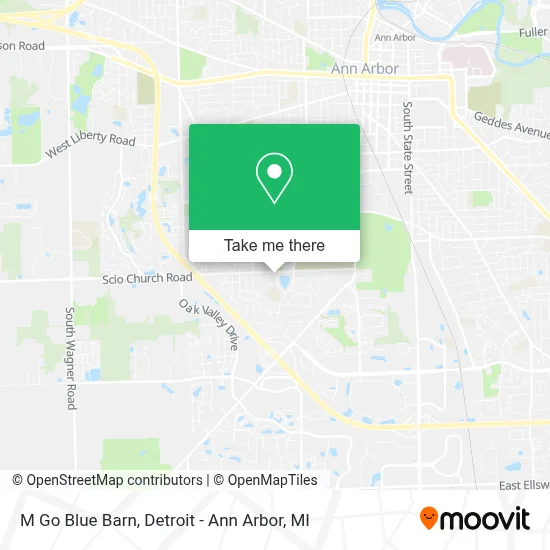 M Go Blue Barn map