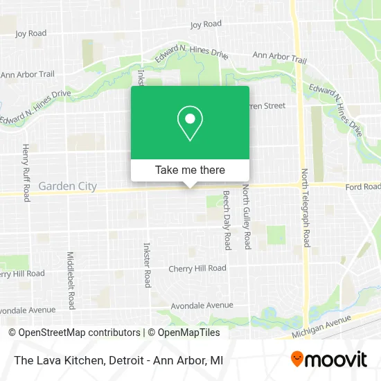 The Lava Kitchen map