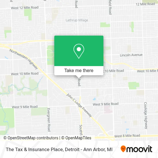The Tax & Insurance Place map