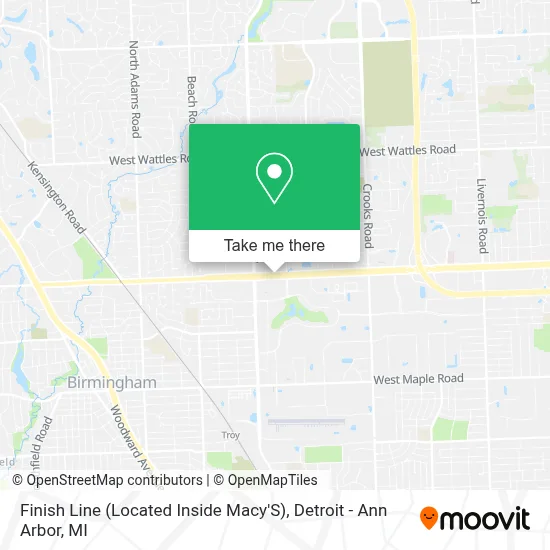 Finish Line (Located Inside Macy'S) map