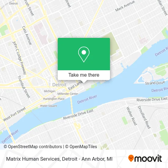Matrix Human Services map
