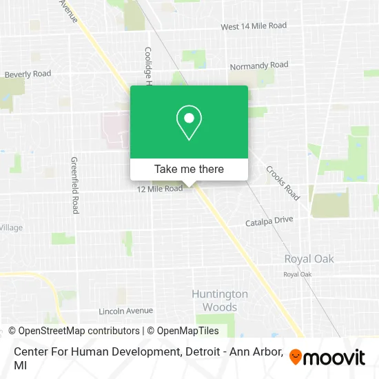 Center For Human Development map