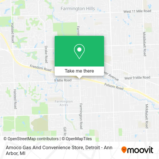 Amoco Gas And Convenience Store map